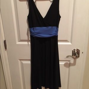 London Times black/blue dress
